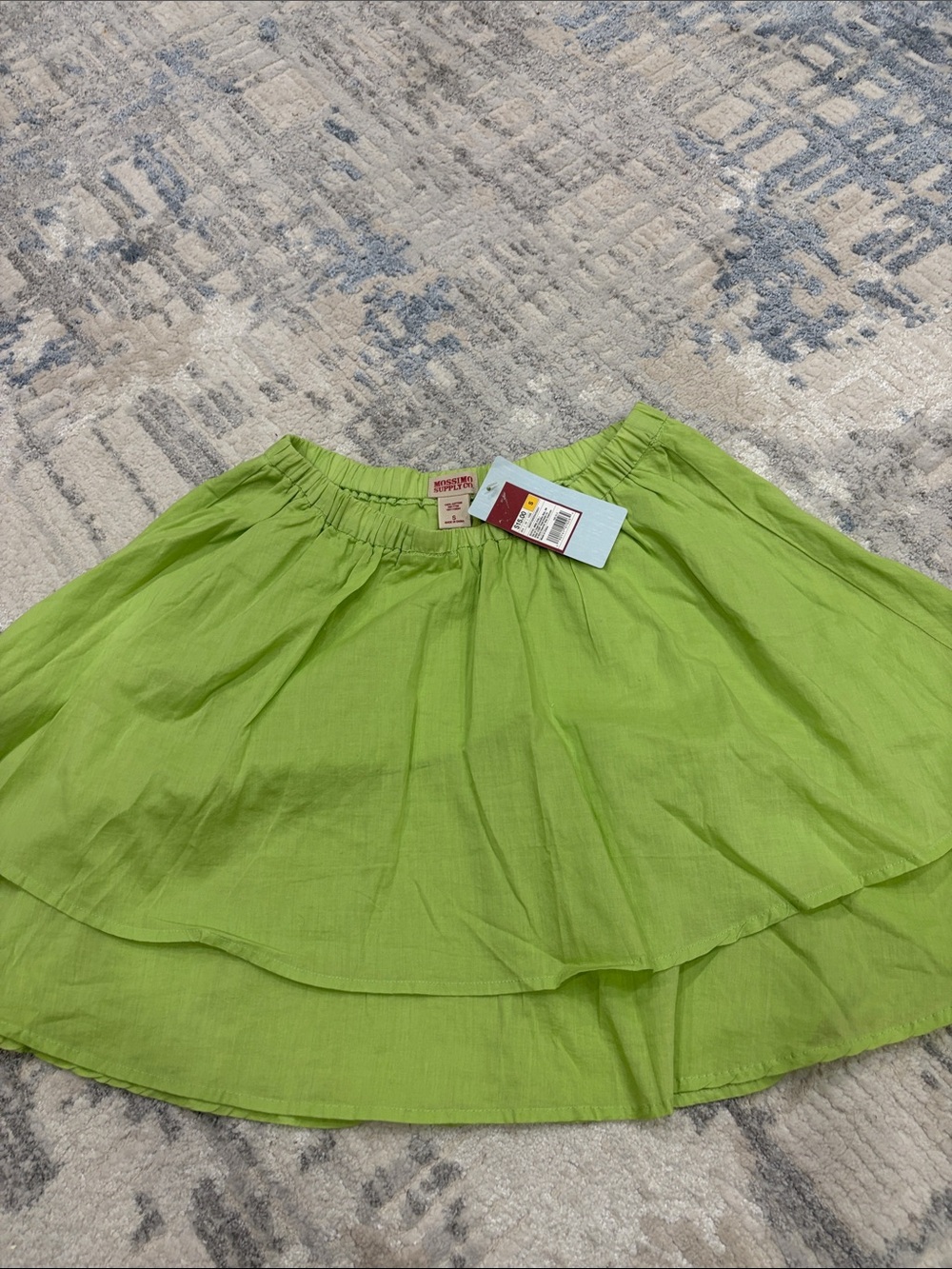 Mossimo Supply Co. Lime Green Tiered Cotton Skirt